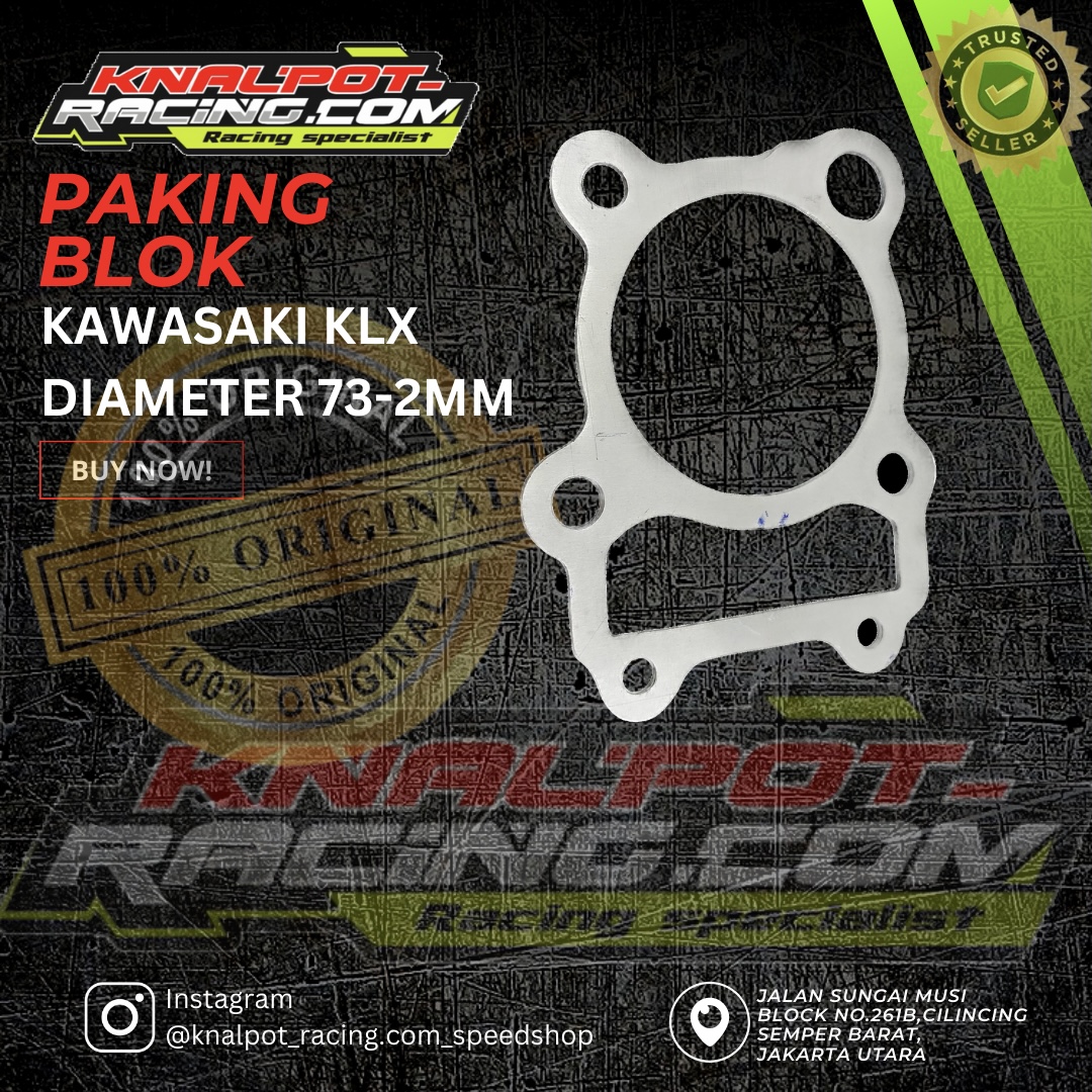 PAKING BLOK KAWASAKI KLX DIAMETER 73-2MM